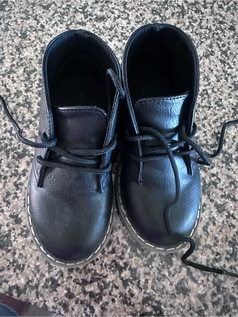 The Children's Place Boy's Black Lace up shoes